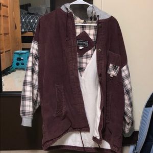 purple corduroy jacket